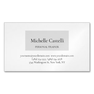Professional Unique Minimalist Plain Magnetic Business Card
