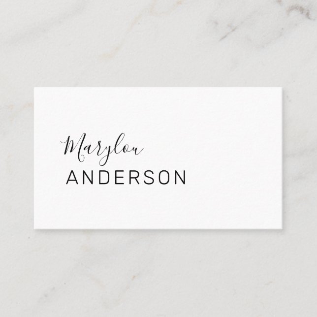 Professional  - UNISEX Business Card (Front)