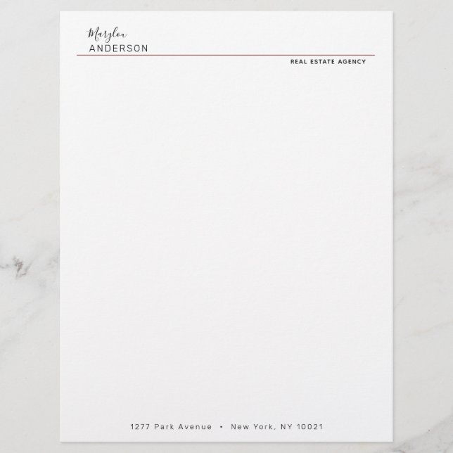 Professional - UNISEX Letterhead (Front)