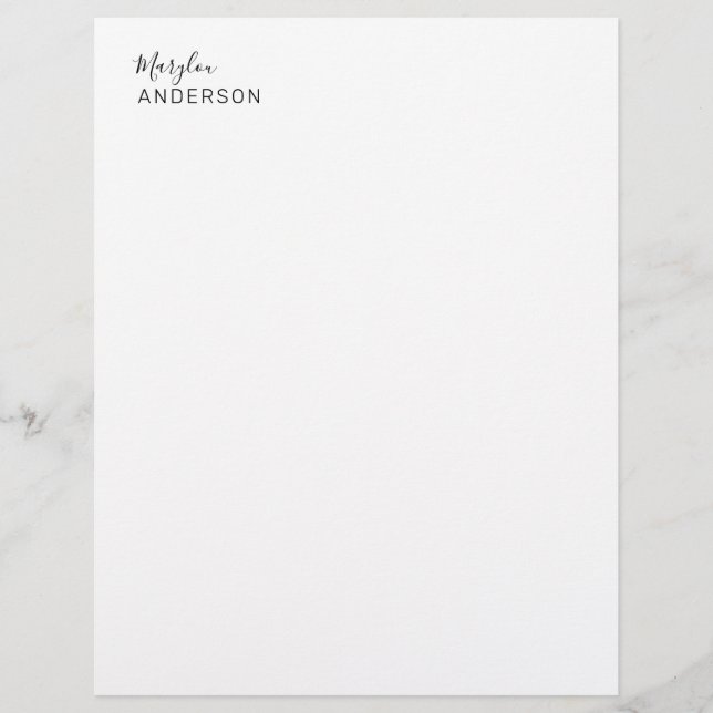 Professional - UNISEX Letterhead (Front)