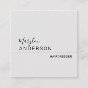 Professional - UNISEX Square Business Card