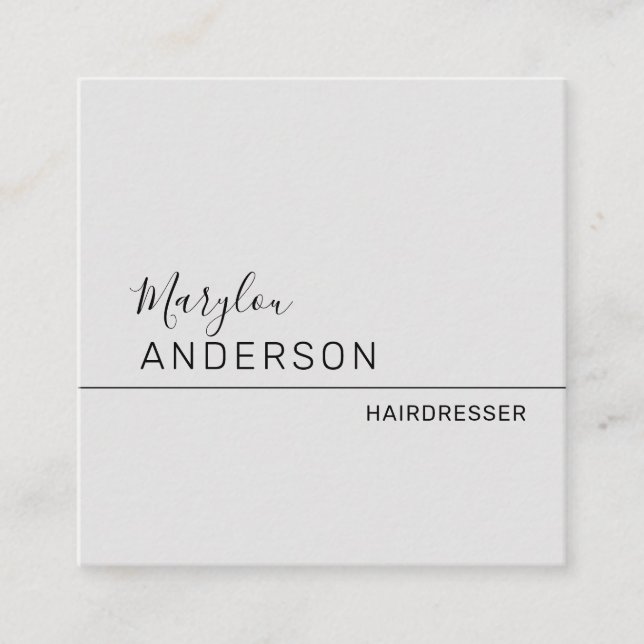 Professional  - UNISEX Square Business Card (Front)