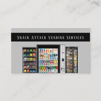 Professional Vending Machine Service Business Card