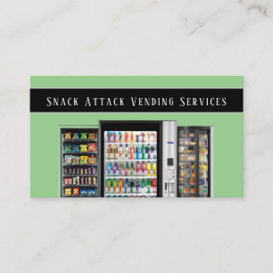Professional Vending Machine Service Business Card