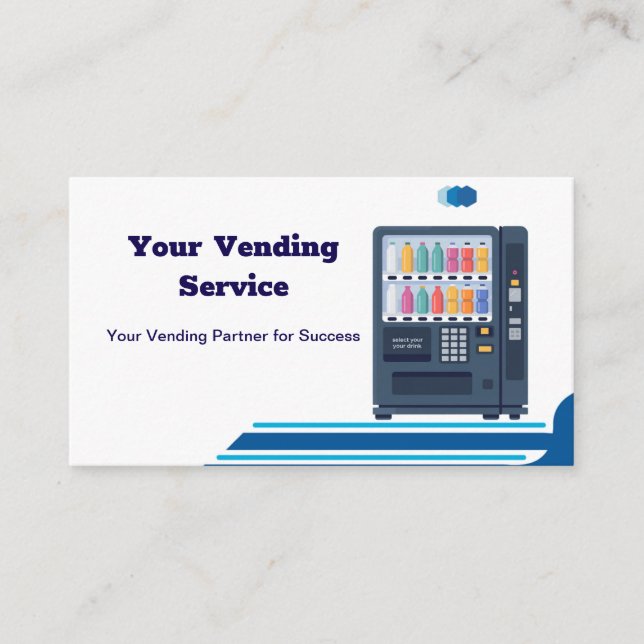 Professional Vending Machine Services Business Card (Front)