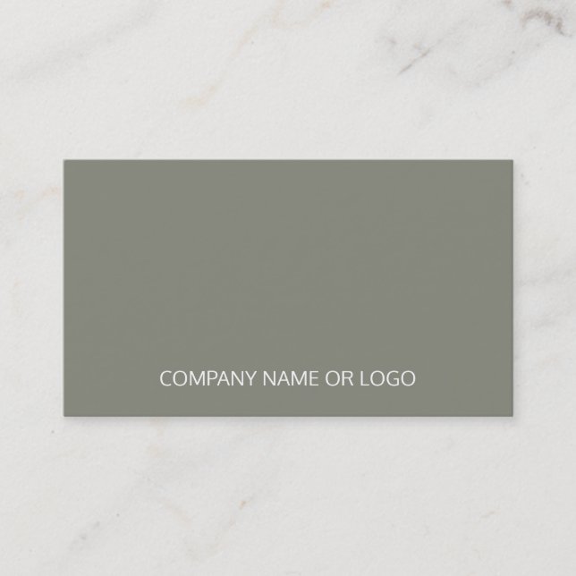 Professional Vintage Elegant Green Company Business Card (Front)