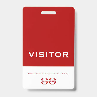 Professional Visitor Badge Logo