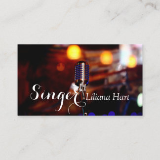 Professional Vocalist, Singer, Music Business Card