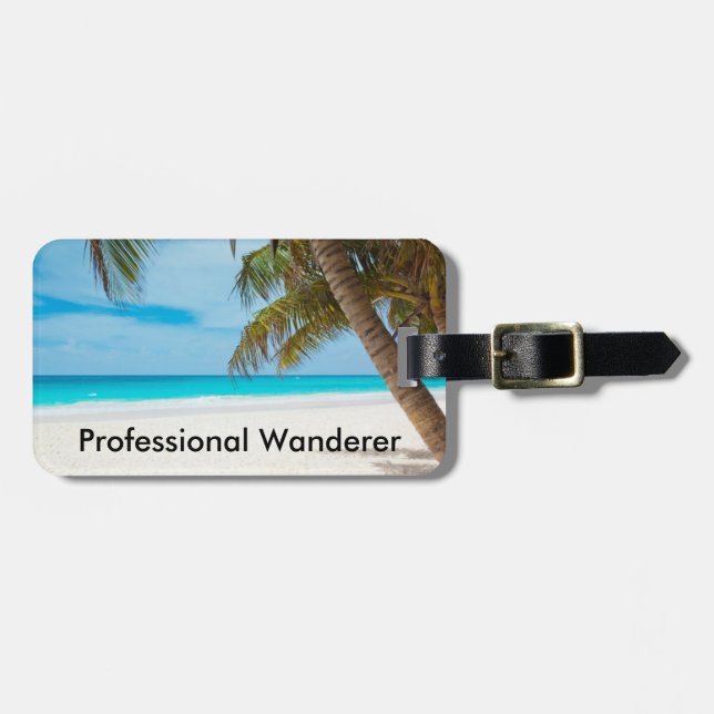 Professional Wanderer - Customizable Luggage Tag (Front Horizontal)