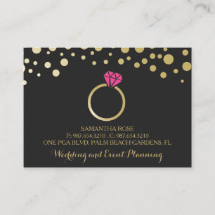 Professional Wedding and Event Planner Business Card