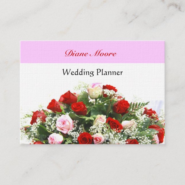 Professional Wedding Planner Business Card (Front)