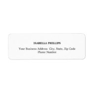 Professional White Minimalist Plain Creative