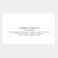 Professional White Minimalist Plain Creative
