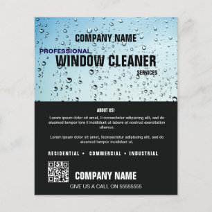 Professional WINDOW Clean Service Custom Business  Flyer