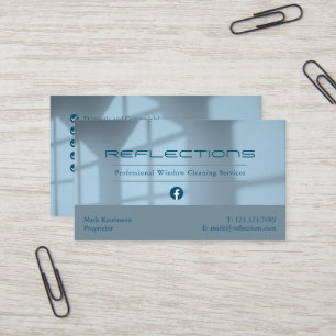 Professional Window Cleaning Services Business Car Card