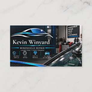 Professional Windshield Repair Card
