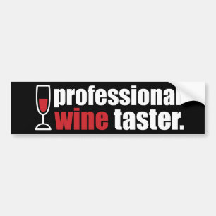 Professional Wine Taster Bumper Sticker