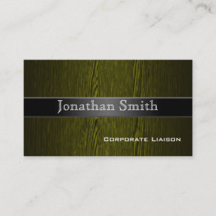 Professional Wood Grain Business Cards
