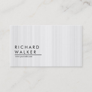 Professional Wooden Minimal Plain White Elegant Business Card