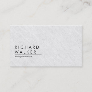 Professional Wooden Minimal Plain White Elegant Business Card