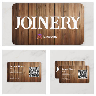 Professional Woodworkers Joinery Templates Business Card