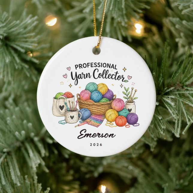 Professional Yarn Collector Ornament (Tree)