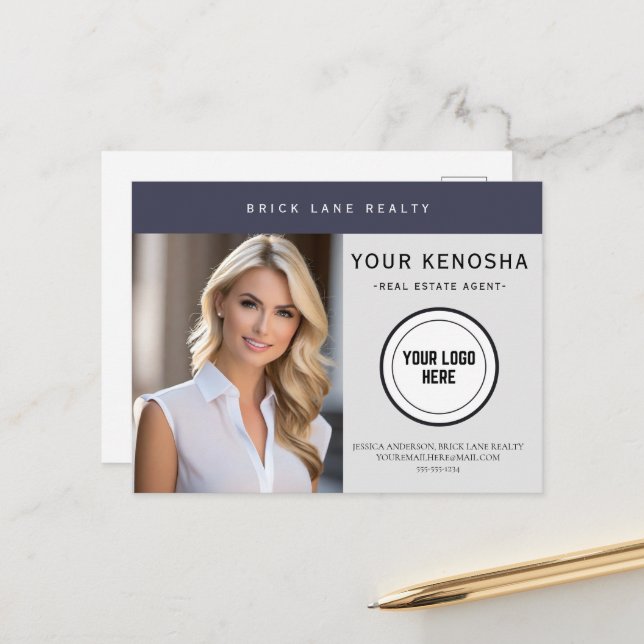 Professional Your City Real Estate Agent  Postcard (Front/Back In Situ)