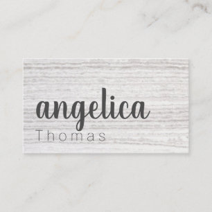 Professionally Stylish Cursive / Grey Texture Business Card