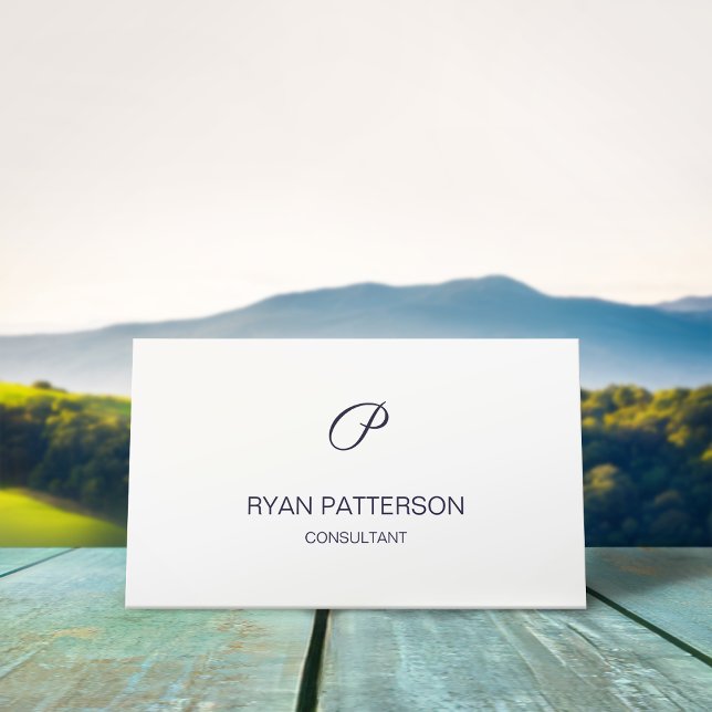 Professionnel Chic Rhodonit Monogram Carte de visi (Créateur téléchargé)
