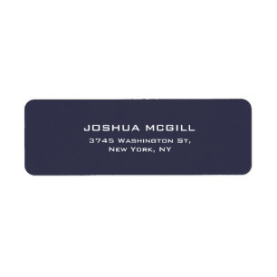 Professionnel Couleur Bleu foncé Simple Plain Élég