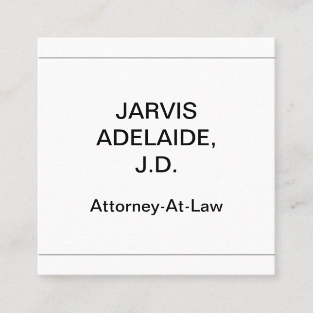 Professionnel, Humble et Carte de visite Dapper (Devant)