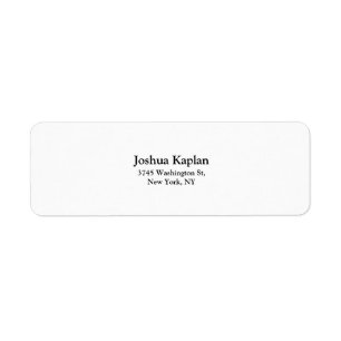 Professionnel minimaliste blanc simple classique