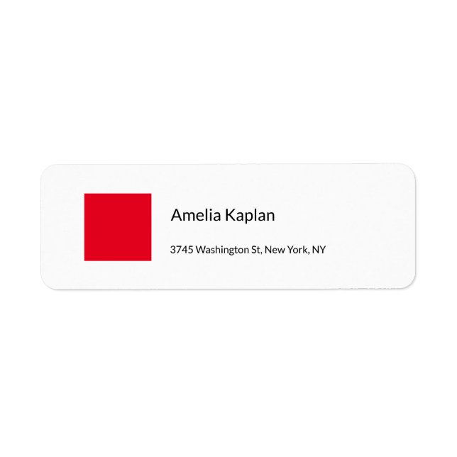Professionnel minimaliste minimaliste blanc rouge  (Devant)