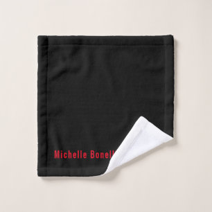 Professionnel minimaliste Noir Rouge moderne Plain