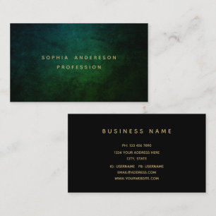 Professionnel Moderne Chic Carte de visite foncé