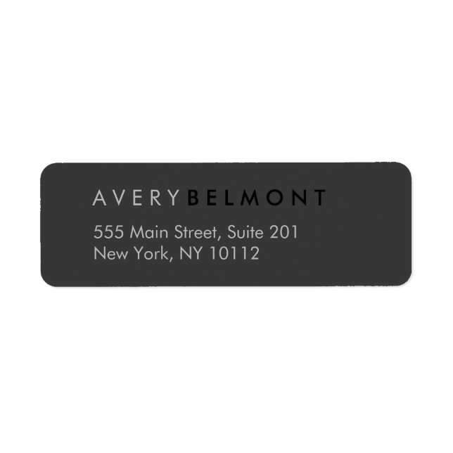 Professionnel Moderne Simple Noir Minimaliste (Devant)