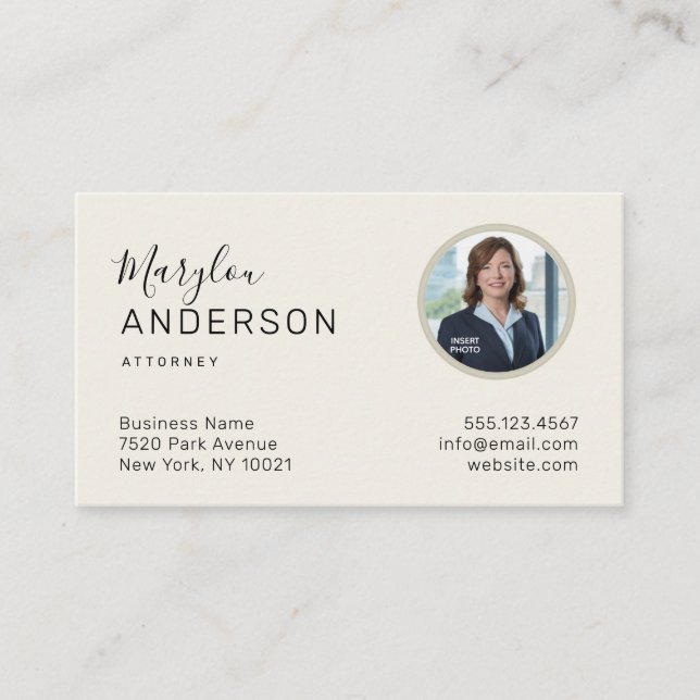 Professionnel (PHOTO INSERT) UNISEX - Carte de vis (Devant)