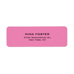 Professionnel Rose Feminine Simple Plain Élégant