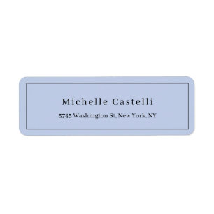 Professionnel Unique Classique Simple Bleu Clair