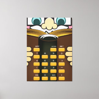 Professor Calculator Canvas Print