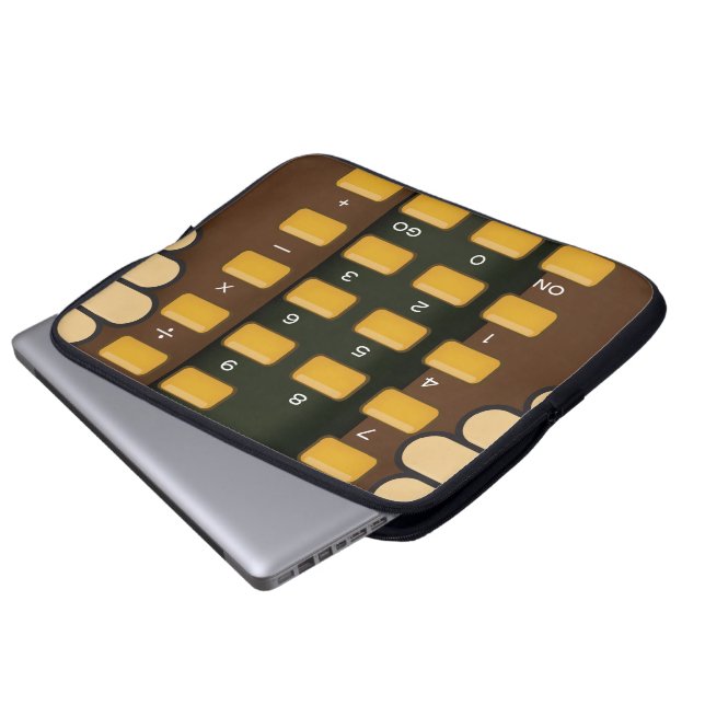 Professor Calculator Laptop Sleeve (Front Bottom)