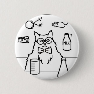 Professor Cat 2 Inch Round Button