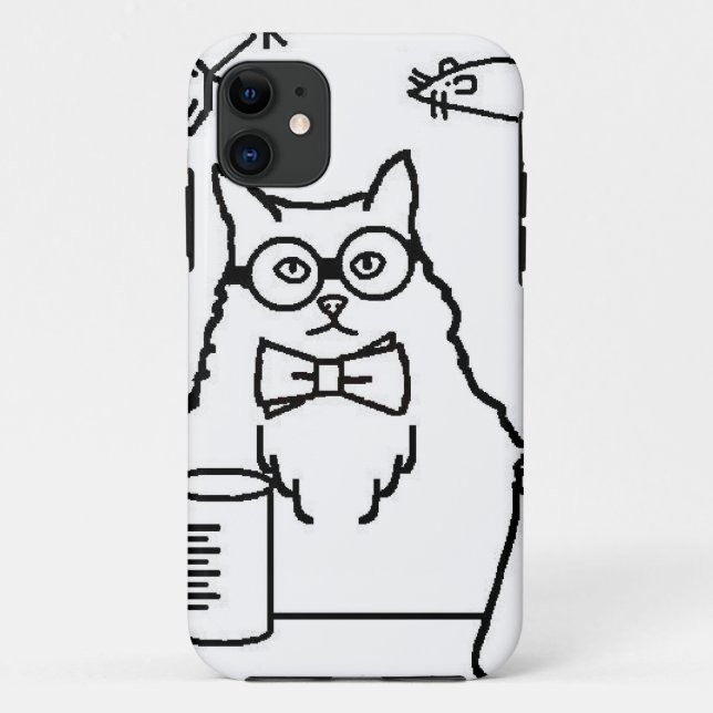 Professor Cat Case-Mate iPhone Case (Back)