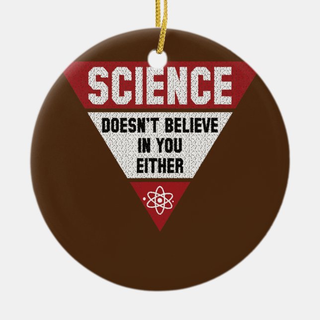 Professor Chemist Elements Scientist periodic Ceramic Ornament (Front)