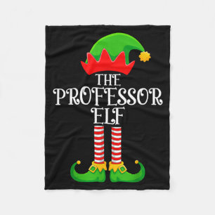 Professor Elf Christmas Family Matching Funny Love Fleece Blanket