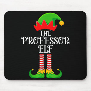 Professor Elf Christmas Family Matching Funny Love Mouse Pad