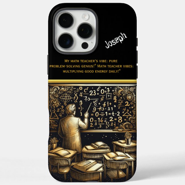 Professor Explains Formulas in Cozy Class Case-Mate iPhone Case (Back)