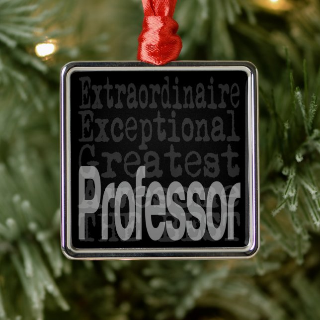 Professor Extraordinaire Metal Ornament (Tree)