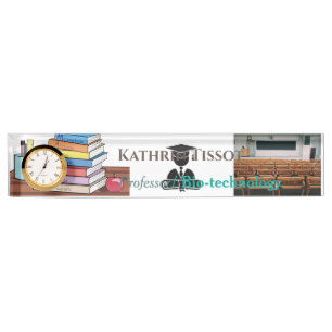 Professor in Bio-tech Acrylic Nameplate