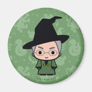 Professor McGonagall Cartoon Character Art Magnet